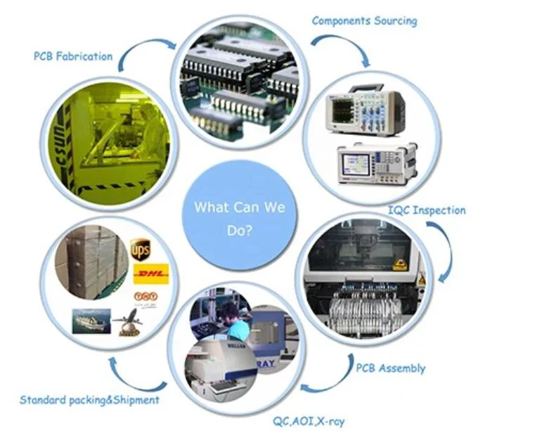 Fr4 Mutilayer Printed Circuits Boards OSP/HASL/Enig PCB Manufacturer