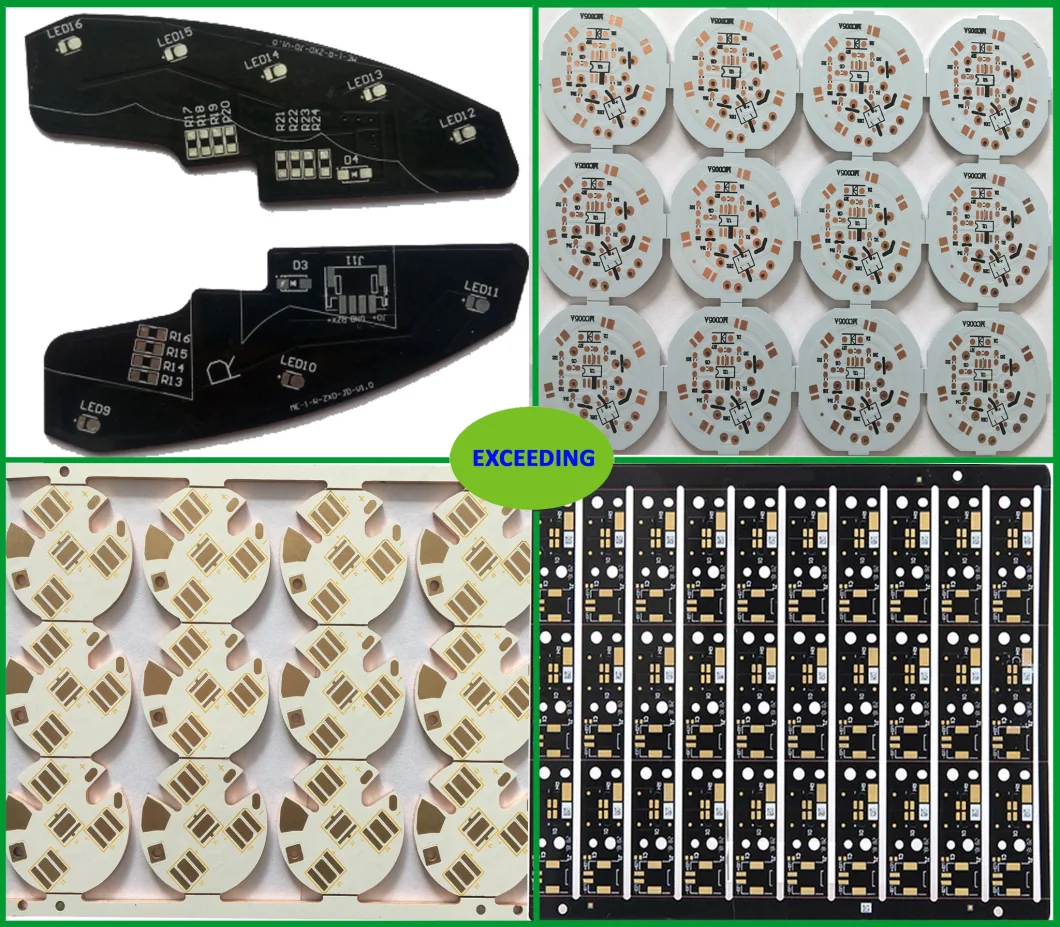 Aluminum PCB for LED Lighting with Taiyo White Soldermask Fr4 Board
