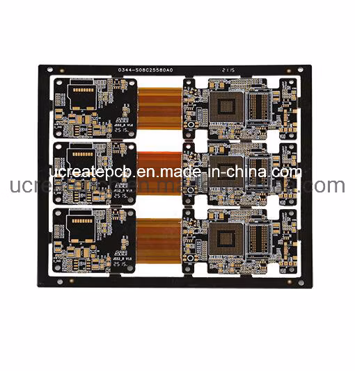 Blind and Buried Holes Metal Core HDI High Tg/ Thick Copper Rigid-Flex Ceramic IC Test Flexible PCB Made in China