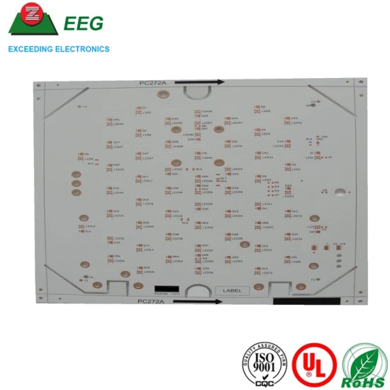 Aluminum PCB for LED Lighting with Taiyo White Soldermask Fr4 Board